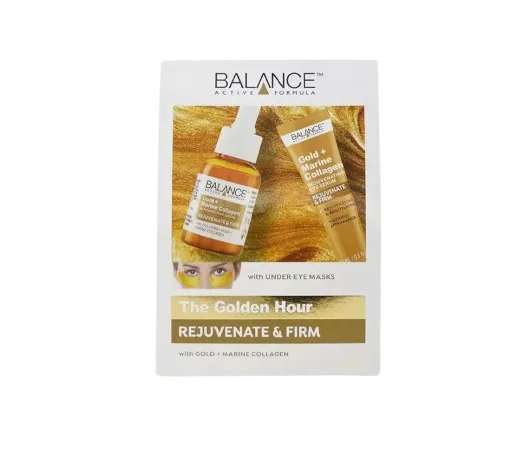 ست 3 عددی سرم دور چشم و سرم صورت و ماسک دور چشم گلد کلاژن بالانس Balance
